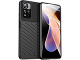 Moderne Design Hülle Cover für das Xiaomi Redmi Note 11 Pro+ 5G mit Stripes zum Schutz von Kratzern, Dellen, Display aus TPU Gummi in schwarz von Screenguard