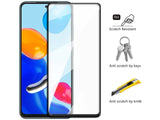 100% Fullscreen Curved Screen Protector Handy Display Schutz Glas für komplette Abdeckung des Xiaomi Redmi Note 11S Display in schwarz von Screenguard