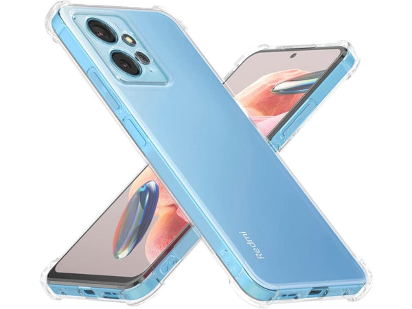 Hoch transparenter TPU Gummi Schutz Handy Hülle Clear Case klar mit verstärkten Schutzecken Bumper für das Xiaomi Redmi Note 12 4G Display und Gehäuse in transparent von Screenguard