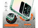 Hoch transparenter TPU Gummi Schutz Handy Hülle Clear Case klar mit verstärkten Schutzecken Bumper für das Xiaomi Redmi Note 12S Display und Gehäuse in transparent von Screenguard