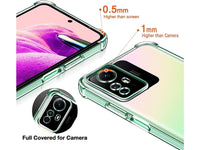 Hoch transparenter TPU Gummi Schutz Handy Hülle Clear Case klar mit verstärkten Schutzecken Bumper für das Xiaomi Redmi Note 12S Display und Gehäuse in transparent von Screenguard
