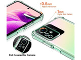 Hoch transparenter TPU Gummi Schutz Handy Hülle Clear Case klar mit verstärkten Schutzecken Bumper für das Xiaomi Redmi Note 12S Display und Gehäuse in transparent von Screenguard
