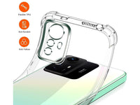 Hoch transparenter TPU Gummi Schutz Handy Hülle Clear Case klar mit verstärkten Schutzecken Bumper für das Xiaomi Redmi Note 12S Display und Gehäuse in transparent von Screenguard