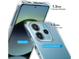 Hoch transparenter TPU Gummi Schutz Handy Hülle Clear Case klar mit verstärkten Schutzecken Bumper für das Xiaomi Redmi Note 14 4G Display und Gehäuse in transparent von Screenguard