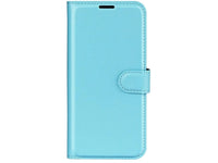 Lederhülle Karten Wallet Ledertasche Etui für Xiaomi Redmi Note 14 4G in hellblau von Screenguard