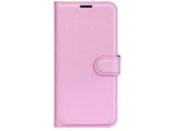 Lederhülle Karten Wallet Ledertasche Etui für Xiaomi Redmi Note 14 4G in rosa von Screenguard