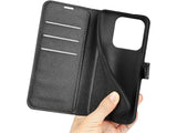 Lederhülle Karten Wallet Ledertasche Etui für Xiaomi Redmi Note 14 4G in schwarz von Screenguard