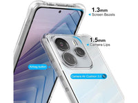 Hoch transparenter TPU Gummi Schutz Handy Hülle Clear Case klar mit verstärkten Schutzecken Bumper für das Xiaomi Redmi Note 14 5G Display und Gehäuse in transparent von Screenguard