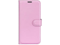 Lederhülle Karten Wallet Ledertasche Etui für Xiaomi Redmi Note 14 5G in rosa von Screenguard