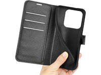Lederhülle Karten Wallet Ledertasche Etui für Xiaomi Redmi Note 14 5G in schwarz von Screenguard