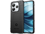 Widerstandsfähige, stabile Outdoor Sport Hülle für das Xiaomi Redmi Note 14 5G für Handwerker, Baustelle, Business, äusserst stabil mit erhöhten Rändern und Kanten in schwarz von Screenguard