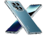 Hoch transparenter TPU Gummi Schutz Handy Hülle Clear Case klar mit verstärkten Schutzecken Bumper für das Xiaomi Redmi Note 14 Pro 4G Display und Gehäuse in transparent von Screenguard