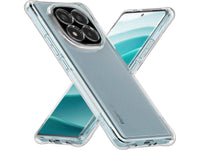 Hoch transparenter TPU Gummi Schutz Handy Hülle Clear Case klar mit verstärkten Schutzecken Bumper für das Xiaomi Redmi Note 14 Pro+ 5G Display und Gehäuse in transparent von Screenguard