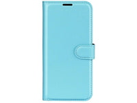 Lederhülle Karten Wallet Ledertasche Etui für Xiaomi Redmi Note 14 Pro 5G in hellblau von Screenguard