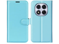 Lederhülle Karten Wallet Ledertasche Etui für Xiaomi Redmi Note 14 Pro 5G in hellblau von Screenguard