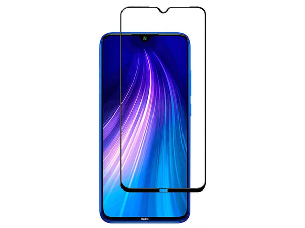 100% Fullscreen Curved Screen Protector Handy Display Schutz Glas für komplette Abdeckung des Xiaomi Redmi Note 8 Display in schwarz von Screenguard