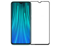 100% Fullscreen Curved Screen Protector Handy Display Schutz Glas für komplette Abdeckung des Xiaomi Redmi Note 8 Pro Display in schwarz von Screenguard