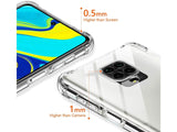 Hoch transparenter TPU Gummi Schutz Handy Hülle Clear Case klar mit verstärkten Schutzecken Bumper für das Xiaomi Redmi Note 9 Pro Display und Gehäuse in transparent von Screenguard