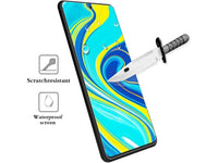 Case Friendly Screen Protector Handy Display Schutz Panzerglas Folie aus echtem 9H 2.5D Glas für Abdeckung des Xiaomi Redmi Note 9 Pro Displays in transparent von Screenguard