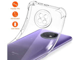 Hoch transparenter TPU Gummi Schutz Handy Hülle Clear Case klar mit verstärkten Schutzecken Bumper für das Xiaomi Redmi Note 9T Display und Gehäuse in transparent von Screenguard