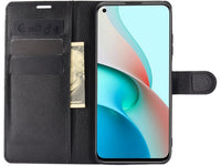 Lederhülle Karten Wallet Ledertasche Etui für Xiaomi Redmi Note 9T in schwarz von Screenguard