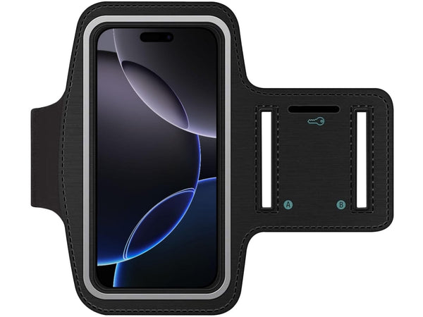 Fitness Joggen Sport Running Smartphone Armband für bequemes Tragen eines Apple iPhone 16 Pro Handy am Arm von SmartFitness