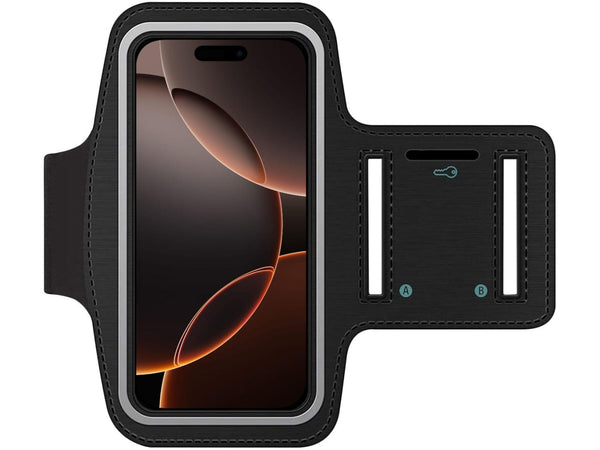 Fitness Joggen Sport Running Smartphone Armband für bequemes Tragen eines Apple iPhone 16 Pro Max Handy am Arm von SmartFitness