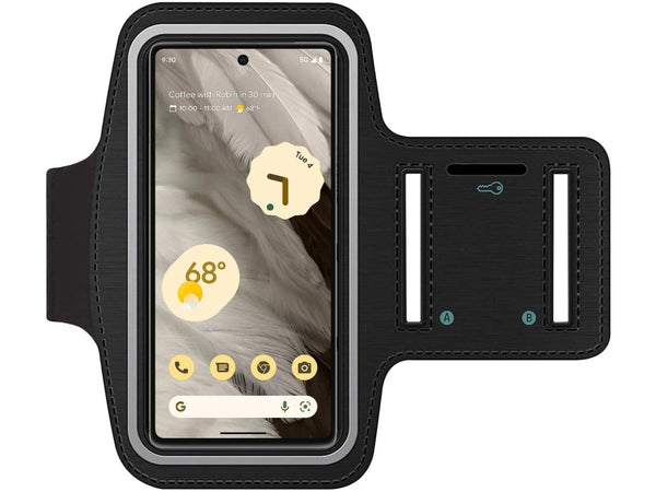 Fitness Joggen Sport Running Smartphone Armband für bequemes Tragen eines Google Pixel 7 Handy am Arm von SmartFitness