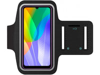 Fitness Joggen Sport Running Smartphone Armband für bequemes Tragen eines Huawei Y6p Handy am Arm von SmartFitness