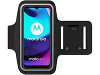 Fitness Joggen Sport Running Smartphone Armband für bequemes Tragen eines Motorola Moto E20 Handy am Arm von SmartFitness