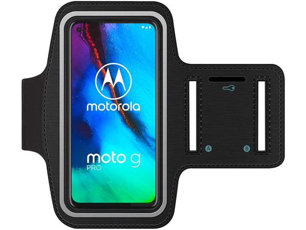 Fitness Joggen Sport Running Smartphone Armband für bequemes Tragen eines Motorola Moto G Pro Handy am Arm von SmartFitness