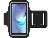 Fitness Joggen Sport Running Smartphone Armband für bequemes Tragen eines Motorola Moto G50 Handy am Arm von SmartFitness