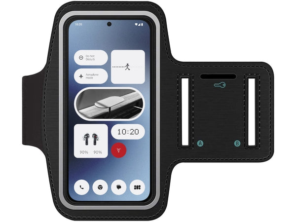 Fitness Joggen Sport Running Smartphone Armband für bequemes Tragen eines Nothing Phone (2a) Handy am Arm von SmartFitness