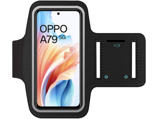 Fitness Joggen Sport Running Smartphone Armband für bequemes Tragen eines Oppo A79 5G Handy am Arm von SmartFitness