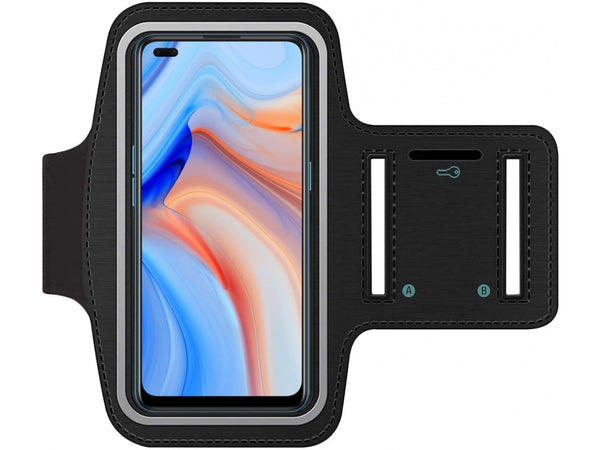 Fitness Joggen Sport Running Smartphone Armband für bequemes Tragen eines Oppo Reno4 5G Handy am Arm von SmartFitness