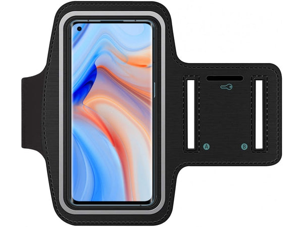 Fitness Joggen Sport Running Smartphone Armband für bequemes Tragen eines Oppo Reno4 Pro 5G Handy am Arm von SmartFitness