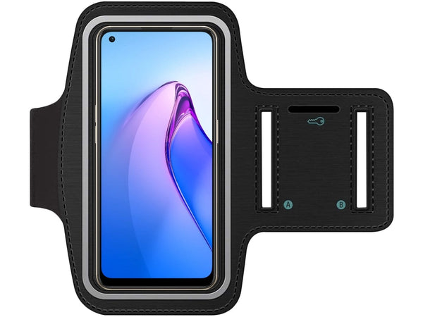 Fitness Joggen Sport Running Smartphone Armband für bequemes Tragen eines Oppo Reno8 5G Handy am Arm von SmartFitness