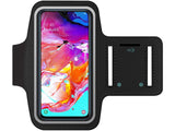 Fitness Joggen Sport Running Smartphone Armband für bequemes Tragen eines Samsung Galaxy A70 Handy am Arm von SmartFitness