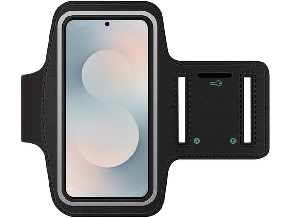 Fitness Joggen Sport Running Smartphone Armband für bequemes Tragen eines Samsung Galaxy S25 FE Handy am Arm von SmartFitness