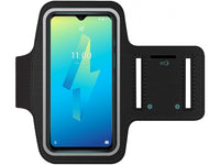 Fitness Joggen Sport Running Smartphone Armband für bequemes Tragen eines Wiko Power U10 Handy am Arm von SmartFitness