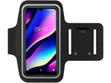 Fitness Joggen Sport Running Smartphone Armband für bequemes Tragen eines Wiko View 3 Handy am Arm von SmartFitness