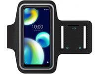 Fitness Joggen Sport Running Smartphone Armband für bequemes Tragen eines Wiko View 4 Handy am Arm von SmartFitness