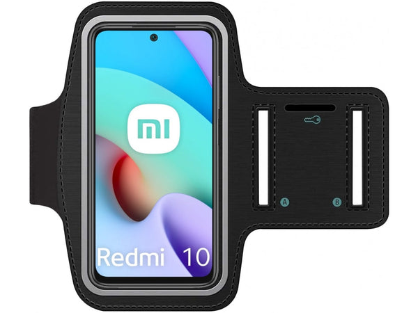 Fitness Joggen Sport Running Smartphone Armband für bequemes Tragen eines Xiaomi Redmi 10 Handy am Arm von SmartFitness