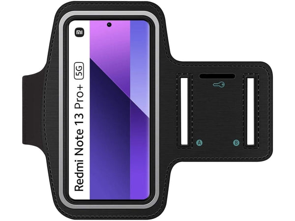 Fitness Joggen Sport Running Smartphone Armband für bequemes Tragen eines Xiaomi Redmi Note 13 Pro+ 5G Handy am Arm von SmartFitness