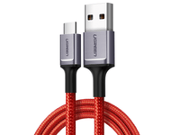 UGREEN USB-C Ladekabel QC3.0 Fast Charging 1m Nylon rot